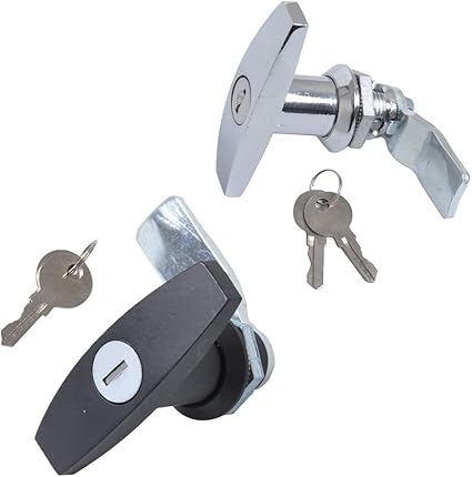 2 Pack Universal Locking Truck Cap T Handles For Glass Door Truck Canopy Rv Boats Chrome Black Deck Hardware Amazon Canada