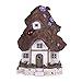 Hannah’s Cottage Fairy Garden House Outdoor Statue with Solar Lights, Polyresin Garden Figurine for Outdoor Decoration (Outdoor Paradise)