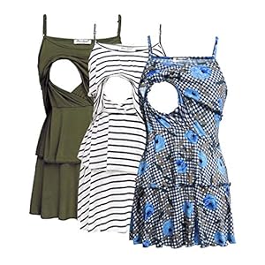Bearsland Women’s Maternity Nursing Tank Tops Sleeveless Breastfeeding Clothes