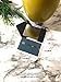 MARKHA Pocket Mirror for Men Women Unbreakable Stainless Steel Portable Mirror (Travel Mirror (Black))