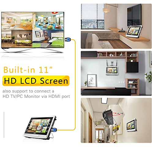 SECURITY CAMERA SYSTEM, BNT 1080P 4CH AHD DVR with HD Monitor & 2 Waterproof Outdoor Indoor 2MP Home CCTV Surveillance Camera Night Vision/Remote View/Motion Detect with Email Alert NO Hard Drive