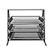 Mesh Desk Organizer, AGPtEK 3 Tier Letter Tray Organizer Office Desktop Document Paper File Storage Mesh Filling Collection for Home &Office Use, Black