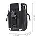 LingAo Tactical Molle Pouch EDC Utility Gadget Belt Waist Bag, Camping Hiking Outdoor Gear Cell Phone Holster Holder for iPhone 6/6S (Black)