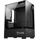 Gabinete Gamer Megalon Mid Tower Vidro Temperado Mini ITX mATX USB 3.0 Preto Sem Fans Compatível Fonte ATX