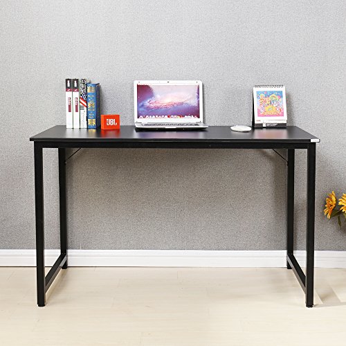 Dland Home Office Computer Desk Table JJB-120, Composite Wood Board, Black, 47" Medium Size, 1 Pack - Thumbnail 6