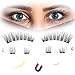 Sec7 Dual Magnetic Eyelashes No Glue Best Full Strip Fake Lashes for Natural Look(1+2)2