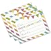 Fill in the Blank Thank You Cards, Kids Birthday or Any Occasion Note Card, 4.25 X 5.5 Inches, Pack of 15