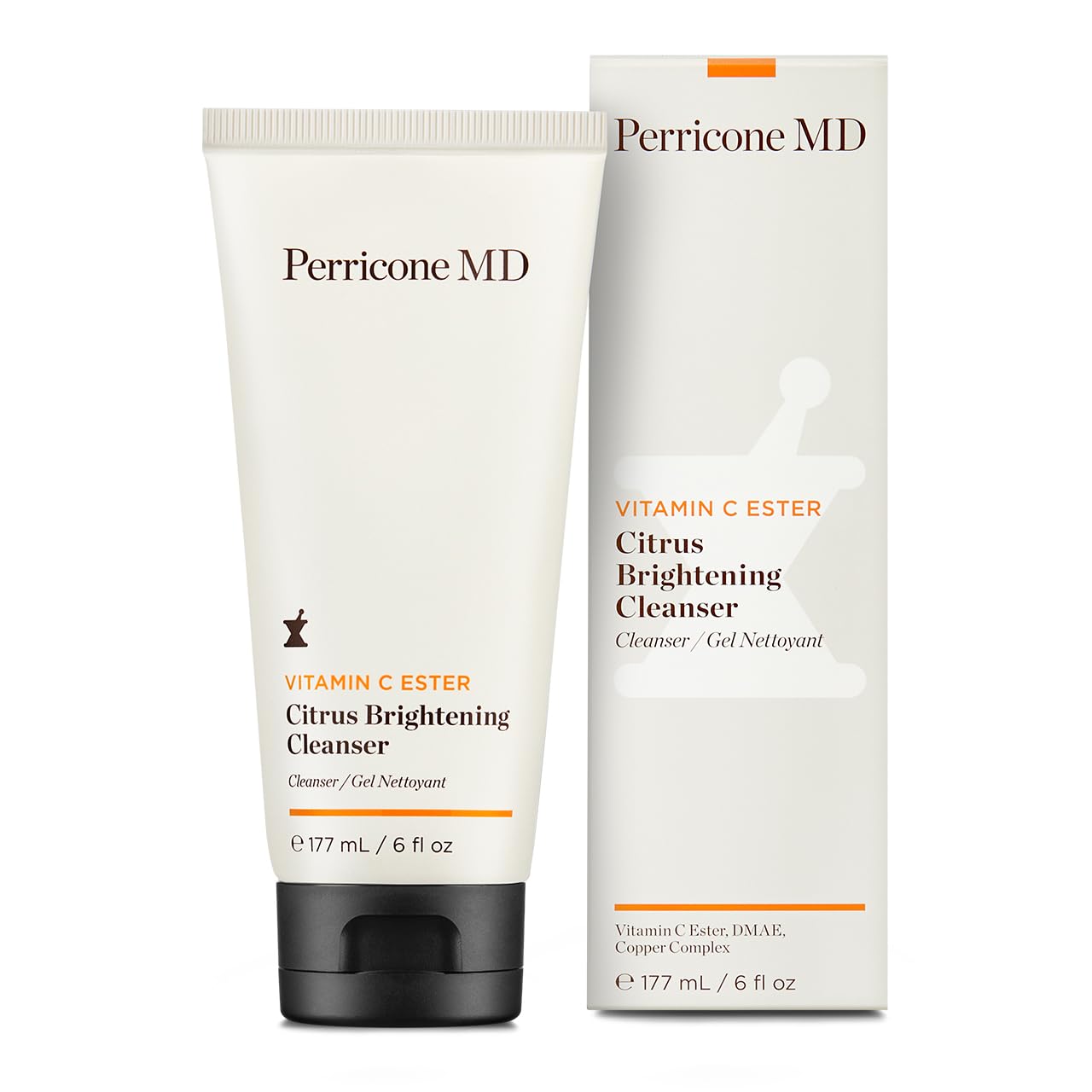 Perricone MD Vitamin C Ester Citrus Brightening Cleanser, 177 ml - For Normal to Oily Skin –, Non-Drying, Hydrating, Gentle Vitamin C Cleanser for Clear Radiant Skin, Cruelty-Free