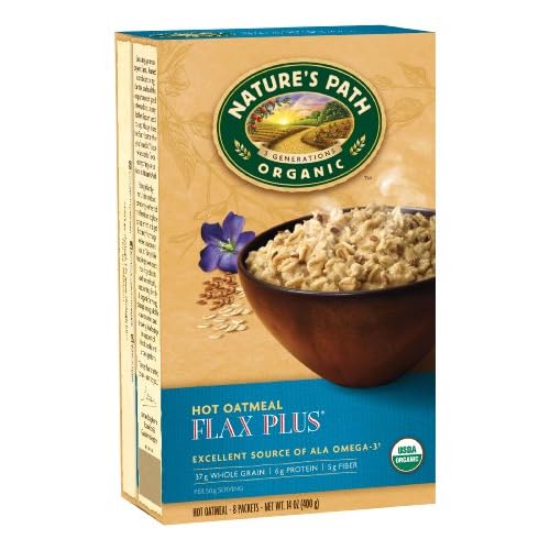 Nature's Path Organic Instant Hot Oatmeal Pouch Flax Plus, 8-Count Boxes (Pack of 6) image