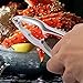 ASIBT 22 Piece Seafood Tool Set: Includes 2 Lobster Seafood or Nut Crackers, 12 Lobster Forks, Lobster Picks or Seafood Forks, 4 Sauce Cups and 4 Crab or Lobster Mallets. Best Crab Cracker Set