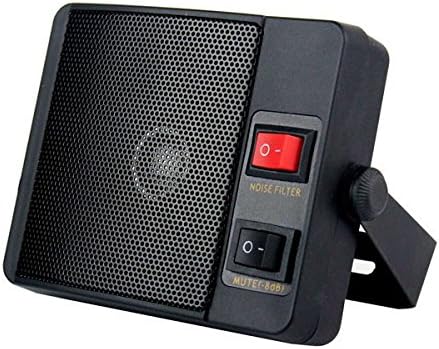 TOPMYS TM-ES606 CB Radio Speaker 10W Noise-Cancelling Extenal Speaker for CB Radios with Built in Noise Filter Mute Switch External CB Speakers