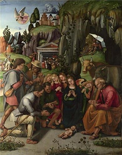'Luca Signorelli-The Adoration Of The Shepherds,1496' Oil Painting, 24x31 Inch / 61x78 Cm ,printed On Perfect Effect Canvas ,this Cheap But High Quality Art Decorative Art Decorative Canvas Prints Is Perfectly Suitalbe For Study Gallery Art And Home Decoration And Gifts