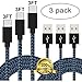 USB Type C Cable, Daker 3pack 3ft Braided Nylon USB-C to USB 3.0 High Durability High Speed Powerline Cord for Samsung Galaxy Note 8, S8, S8 Plus, MacBook, LG G6 V20 G5, Google Pixel, Nexus 6P 5X