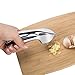 Garlic Press - Top Grade Stainless Steel for Effortless Pressing of Garlic Cloves, Ginger, Small Potato & More - Best Crushing and Mincing Kitchen Tool with Ergonomic Non-Slip Handle W/ BONUS Peeler