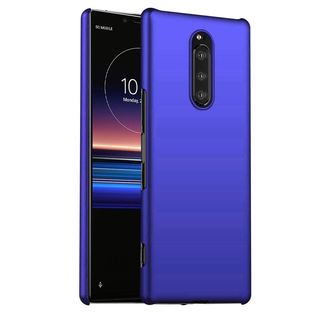 GAPlus Sony Xperia 1/ XZ4 Case - Xperia 1 6.5" Ultra Slim Thin Armour Hard Case - Matte Rubberized Cover For Sony Xperia 1 (Purple)