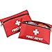 MINILOP 2 Packs First Aid Kit (72 Pieces) Portable Medical Emergency Kit Bag for Car Home Survival Office Travel