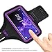 SOSONS Running Armband for Samsung Galaxy S8/S9/S10/S20/S21/S8+/S9+/S10+/S20+,Water Resistant Gym Case with Card Pockets and Key Slot