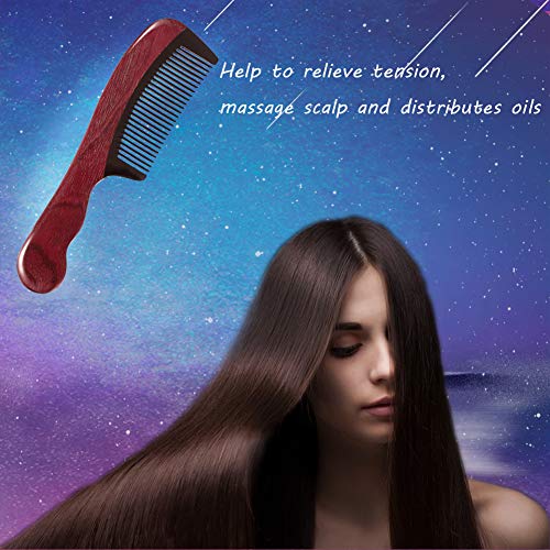 Purpleheart Wood Combs For Women Men No Static Detangle Hair