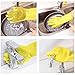 Marsoul MS-00036 123, Magic Saksak Gloves Wash ScrubberHeat Resistant Reusable Brush Silicone Scrubber for Cleaning, Household, Dish, Medium, Yellow
