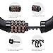 TACKLIFE Bike Lock, HCL1C Self Coiling Bicycle Cable Lock 4 Digit Resettable Combination Cable Bike Locks with Complimentary Mounting Bracket, 4 Feet x 1/2 Inch