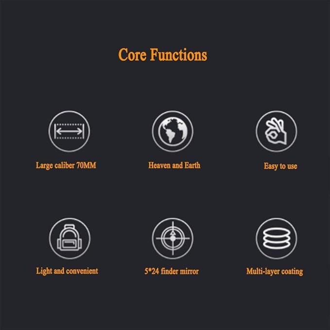 HGERFXC Telescopio, Refracción Astronómica Lente Óptica de Vidrio ...