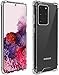 Temdan Designed for Samsung Galaxy S20 Ultra Case Premium Clear Soft TPU + Hard PC Ultra-Thin Anti-Scratch Anti-Yellow Case for Samsung Galaxy S20 Ultra 5G 6.9 inch (2020)-Clear