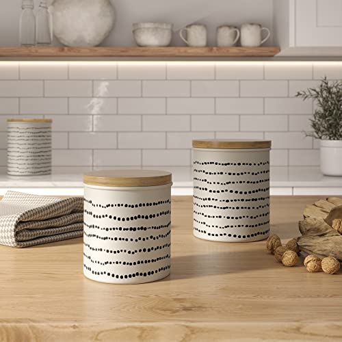 Modern Market Canister Sets for Kitchen Counter, Vintage Kitchen