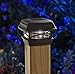 Moonrays 91253 (Black) Solar LED Cap Lamp 4x4 Wooden Posts, 4-Inch