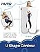 Full Body Pregnancy Pillow Extra Soft Support Cushion for Maternity Nursing and Back Pain Relief - 100% Cotton Washable Cover (U Shaped)