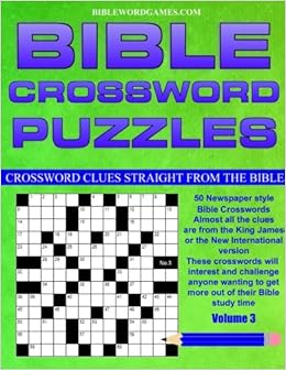 bible crossword puzzles volume 3 50 newspaper style bible crosswords with almost all the clues straight from the bible watson gary w 9781523977864 amazon com books
