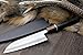 Yoshihiro Hayate ZDP189 Super High Carbon Stainless Steel Santoku Multipurpose Knife Octagonal Ebony Wood Handle with Sterling Silver Ring 7