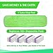 Microfiber Mop Pads 2 Pk Reusable Cloth Mop Head Replacements for Microfiber Mops for Floor Cleaning - 18