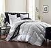 Luxurious 1200 Thread Count Goose Down Comforter Duvet Insert, King Size, 1200TC - 100% Egyptian Cotton Cover, 750+ Fill Power, 50 oz Fill Weight, White Color