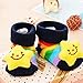 Aivtalk Unisex Baby Cute 3D Cartoon Short Sock Slipper Shoe Bootie-Star