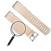 Tobfit Sport Bands Compatible for Fitbit Charge 2 Classic Edition, 4 Pack, Champagne Gold, Silver, Black, Gray, Small