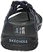 Skechers Women's Reggae-Soundstage Thong Sandal,Black,7 M US
