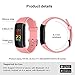 Fitness Tracker, Ouliou Activity Tracker with Heart Rate Monitor,Blood Pressure Monitor, IP67 Waterproof, Step Counter,Calorie Counter, Sleep Monitor for Kids/Woman/Man iOS Android(Pink)
