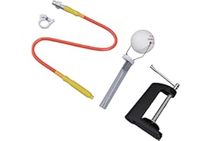 Emiif Table Tennis Trainer Robot for Desktop Use, PVC and Metal Training Machine with Fast Rebound Spring, Fits 5.5cm Thick T