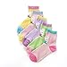 SUNBVE 5 Pack Girls Lovely Rabbit Series Seamless Breathable Cotton Socks (8-11Years)