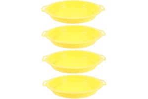 DECOMELODY 4pcs Gold Sifter Sand Sieve Pan with Non-Slip Handle Plastic Material for Prospecting and Detecting