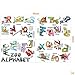 Alphabet Wall Decals Sticker - WK Home, 26 Animals Alphabet Peel and Stick Wall Art for Nursery and Kids Bedroom and Living Room