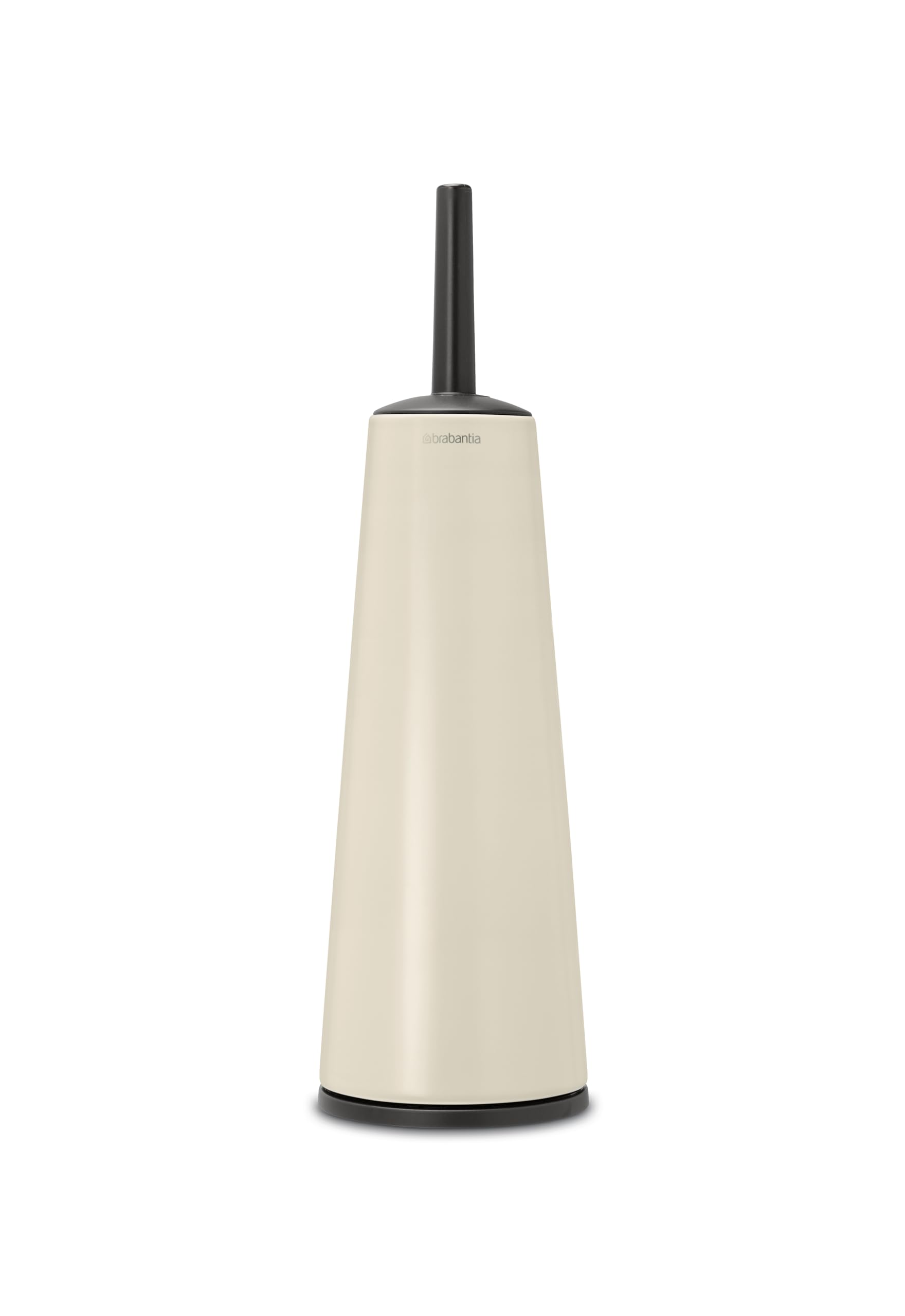 Brabantia - ReNew Toilet Brush & Holder - Hygienic Brush - Cleans Under the Rim - Non-Scratching Base - Corrosion Resistant - Bathroom Accessory - Soft Beige - 42 x 12 x 12 cm