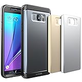 Galaxy Note 5 Case, SUPCASE Water Resistant Full-body Rugged Case with Built-in Screen Protector for Samsung Galaxy Note 5 - Retail Packaging - 3 Interchangeable Covers (Spacy Gray/Silver/Gold)