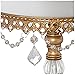 Dahlia Studios Antique Gold Beaded Mirror-Top Round Cake Stands Set of 3