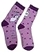 I'M DONE Being an Adult Today Anydaze Women's Crew Socks, Combed Cotton & SmoothToe,Purple,One Size