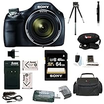Sony Cyber-shot DSC-H400 Digital Camera with 64GB Deluxe Accessory Bundle