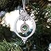 Inspired Silver - Organ Donor - Silver Christmas Ornament - Circle Charm Christmas Tree Ornament with Cubic Zirconia - Holiday Hanging Decoration