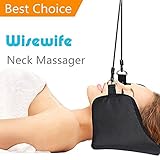 Neck Massager Best Solution for Headaches Alleviate Neck and Back Pain Shoulder Relax Foot Rest Relaxation Massager Stress Reliever for Men Women - Cervical Traction Set