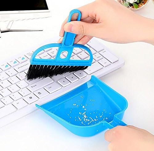 mini desktop Cleaning Brush clean sweep Keyboard Brush with dustpan Fingerboard Brush Small Broom Brush Set