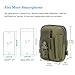 Multi-Purpose EDC Vape Pouch Bag, Vape Case,Tactical Bag Pouch, Military Nylon Utility Tactical Waist Pack Camping Hiking Pouch(Army Green)